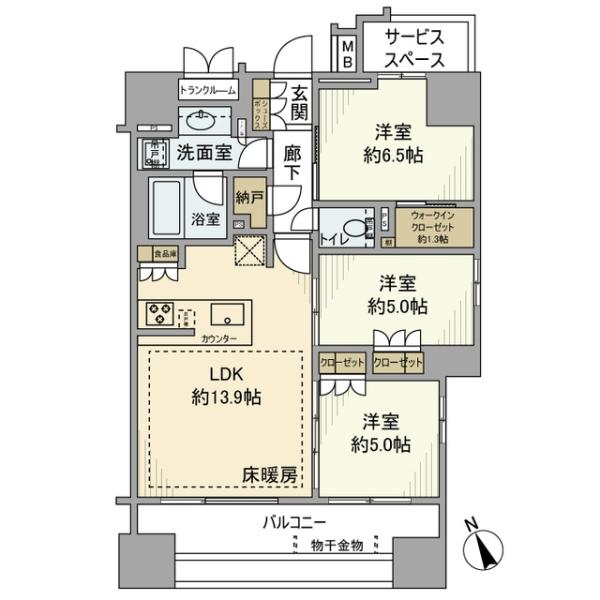 ザ・パークハウス茗荷谷富士見坂間取り図