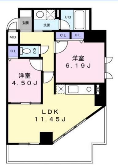 ジョイシティ小石川 503号室 間取り図