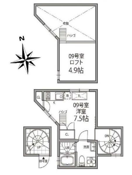 グランエッグス東大前間取り図
