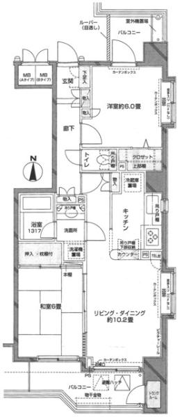 イトーピア神楽坂間取り図