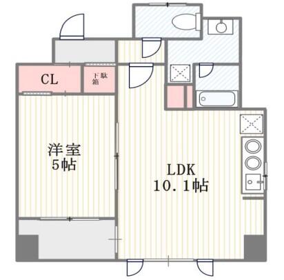 ベルジェンド文京千駄木グレイス間取り図