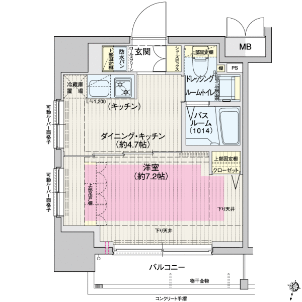 エステムプラザ飯田橋タワーレジデンス間取り図