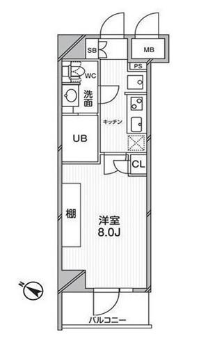 エルスタンザ文京千駄木 302号室 間取り図