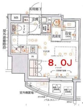ローレルアイ茗荷谷 1301号室 間取り図