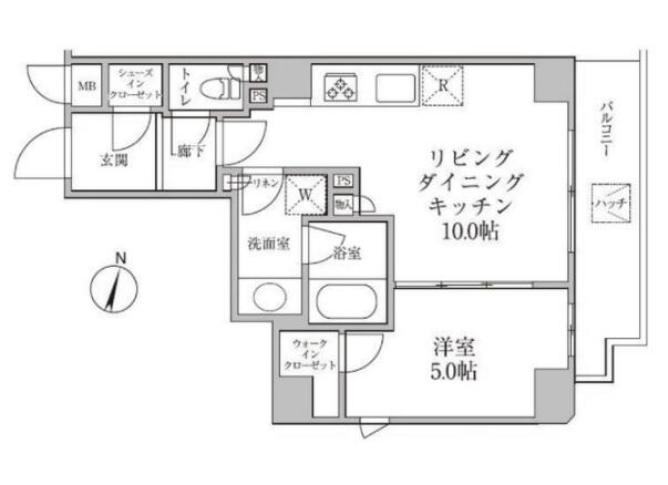 レジディア神楽坂II間取り図