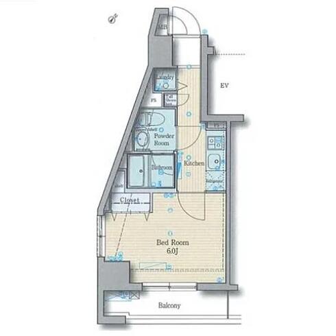 グラントゥルース弥生 501号室 間取り図