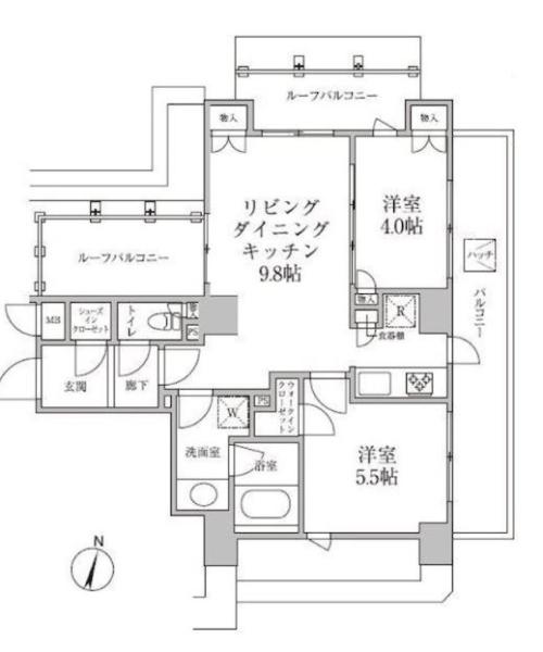 レジディア神楽坂II間取り図