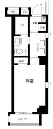スカイコート茗荷谷壱番館 202号室 間取り図