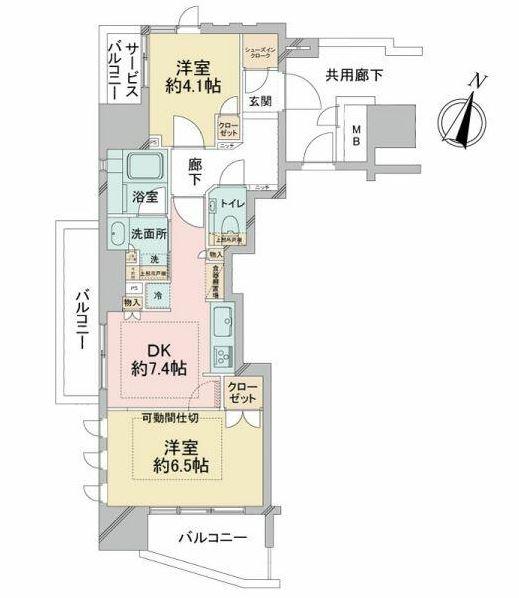 プレミスト山吹神楽坂間取り図
