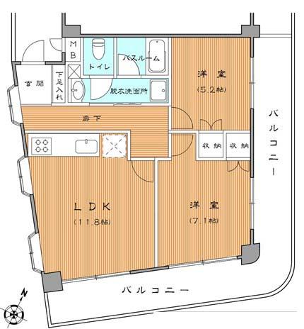 ラ・ネージュ小石川　～La Neige Koishikawa～間取り図