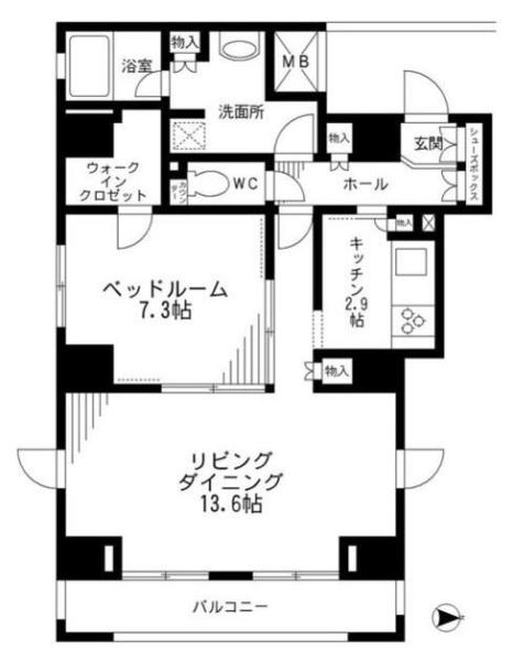 レジディア九段下間取り図