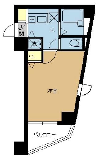 スカイコート後楽園第5 602号室 間取り図