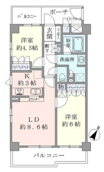 アールヴェール小石川間取り図