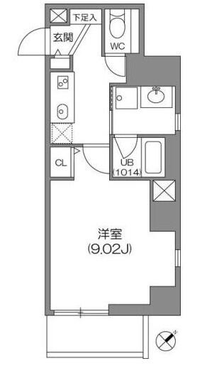 ジョイシティ小石川 304号室 間取り図
