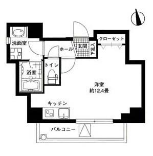 シティコート春日 901号室 間取り図