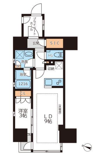 グランカーサ本駒込間取り図