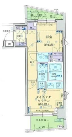 ドルフ後楽園ステーションフロント間取り図