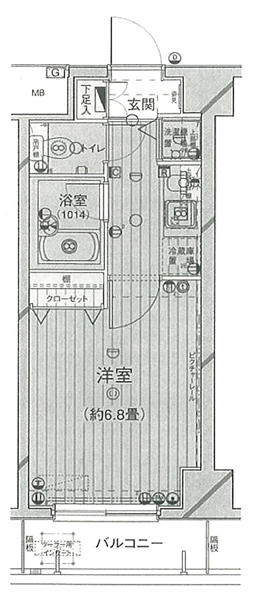 プレール・ドゥーク文京白山間取り図