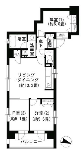 クリオ文京小石川 904号室 間取り図