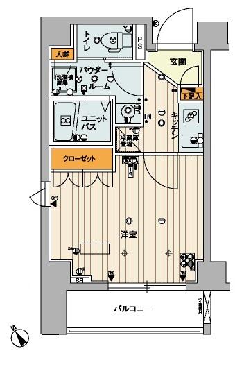 スカイコート文京新大塚間取り図