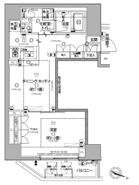 ミテッツァ千代田三崎町間取り図