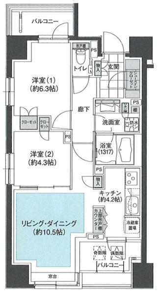メゾンカルム本郷間取り図