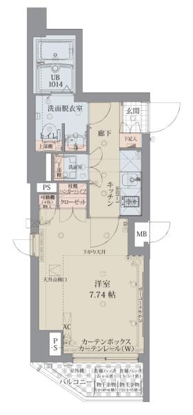 プレスタイル神楽坂間取り図