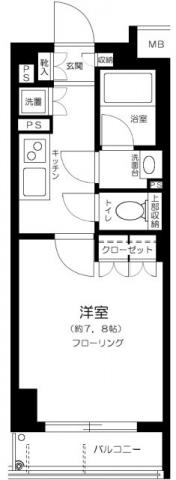 クオリア後楽園間取り図