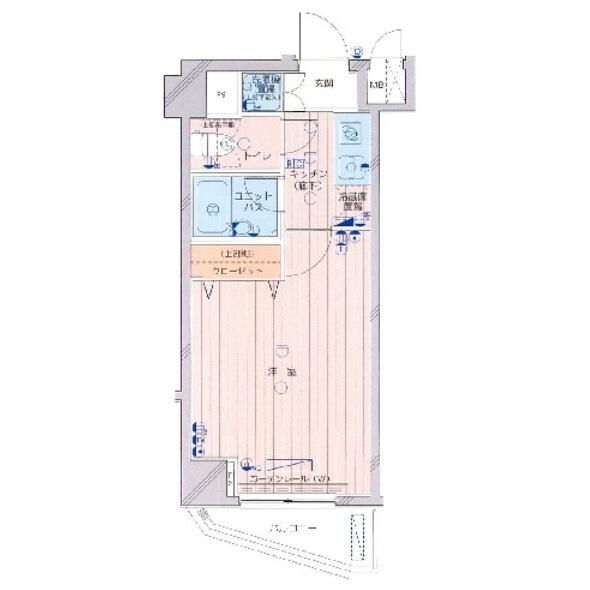 プロフ小石川後楽園 502号室 間取り図