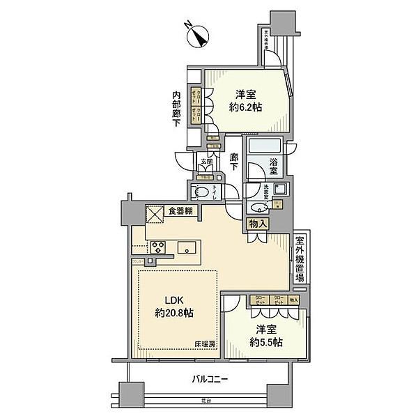 ブランズ文京小石川エアーフロント間取り図