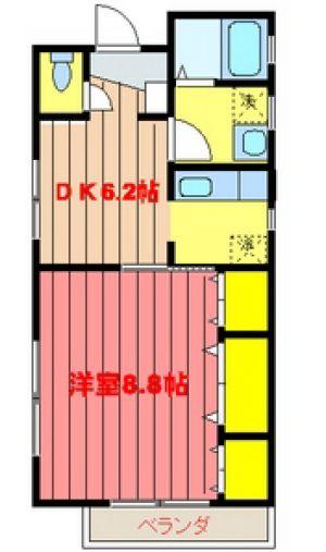 シティパルII間取り図