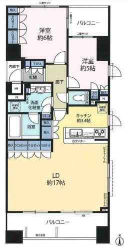 リビオ文京関口シティクロス間取り図