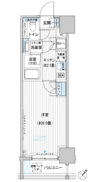 ヒューリックレジデンス駒込間取り図