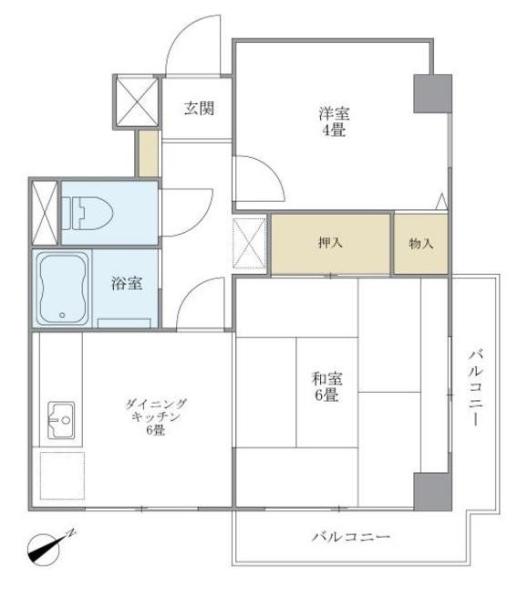 グランデュール六義園間取り図