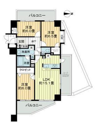 ライオンズガーデンヒルズ白山間取り図