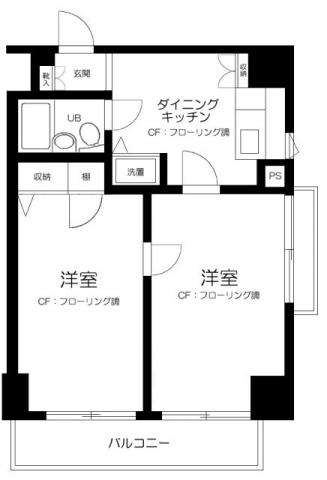 エヴェナール江戸川橋間取り図