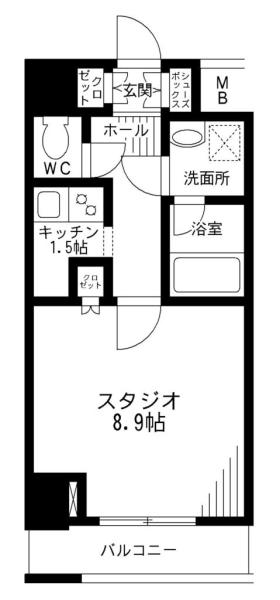レジディア九段下間取り図