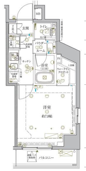 クレイシア新宿中落合間取り図