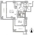 文京グリーンコートビュータワー本駒込B棟 間取り図
