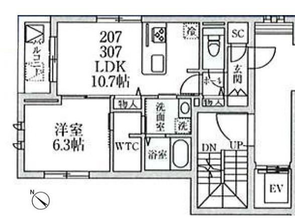 根津藍染ハウス間取り図