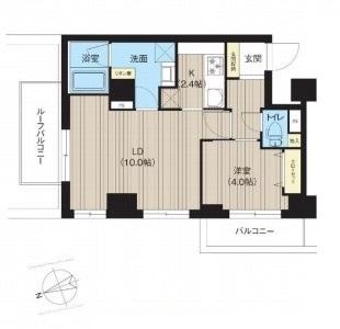 レクシード神楽坂間取り図