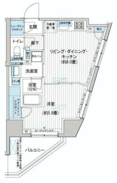 ヒューリックレジデンス駒込間取り図