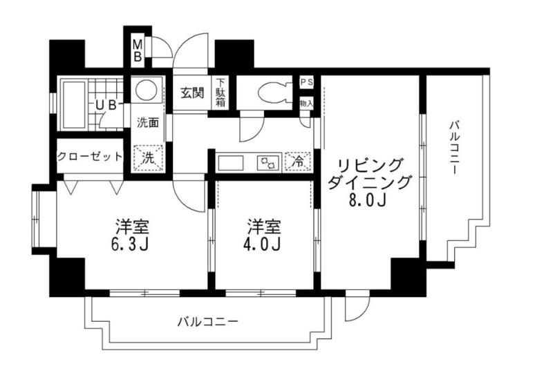 レジディア文京本郷間取り図