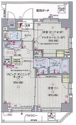 エステムプラザ神楽坂 North Residence間取り図