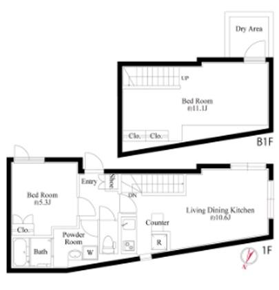 アレーロ千石II間取り図