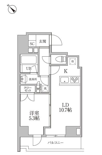 レジディア文京本郷III間取り図