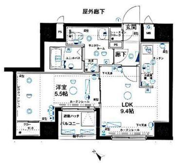 ステージグランデ文京小石川間取り図