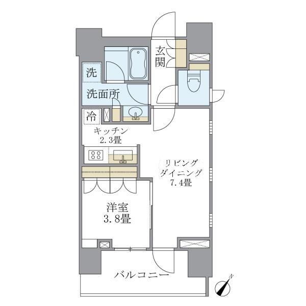 LaSante千駄木間取り図