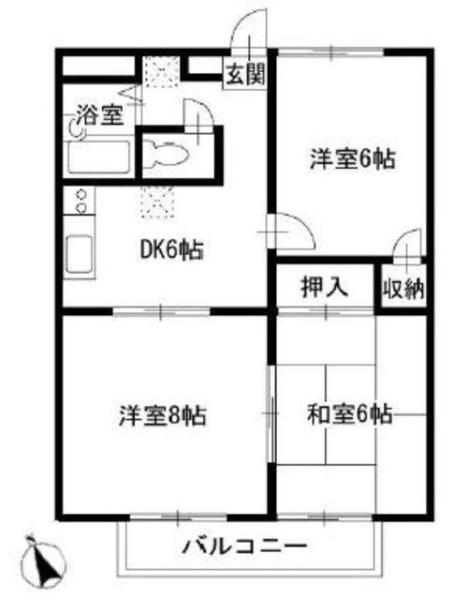 本駒込シティハイツ間取り図