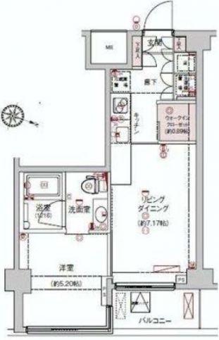 フィーネ神楽坂間取り図